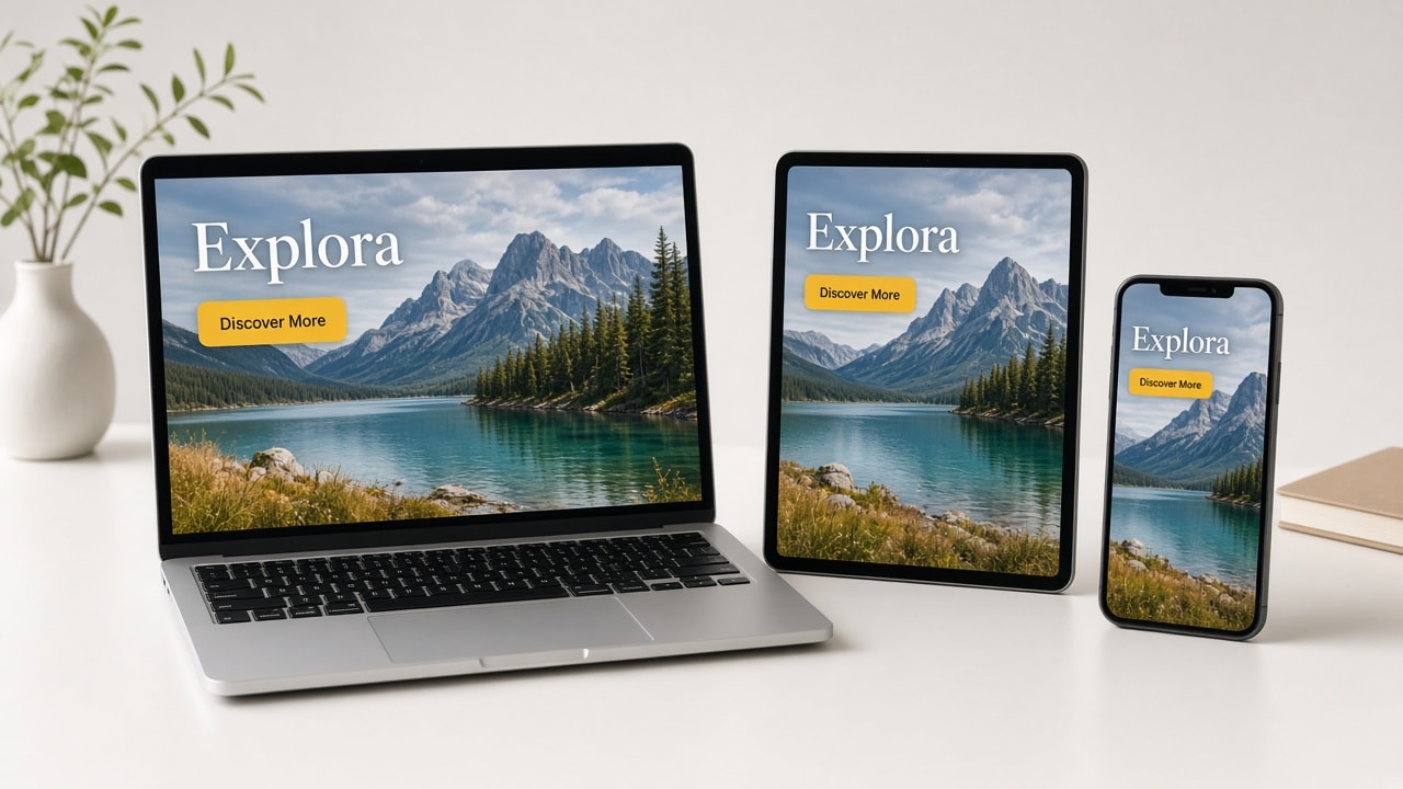 Creatividades gráficas en portátil, tablet y móvil