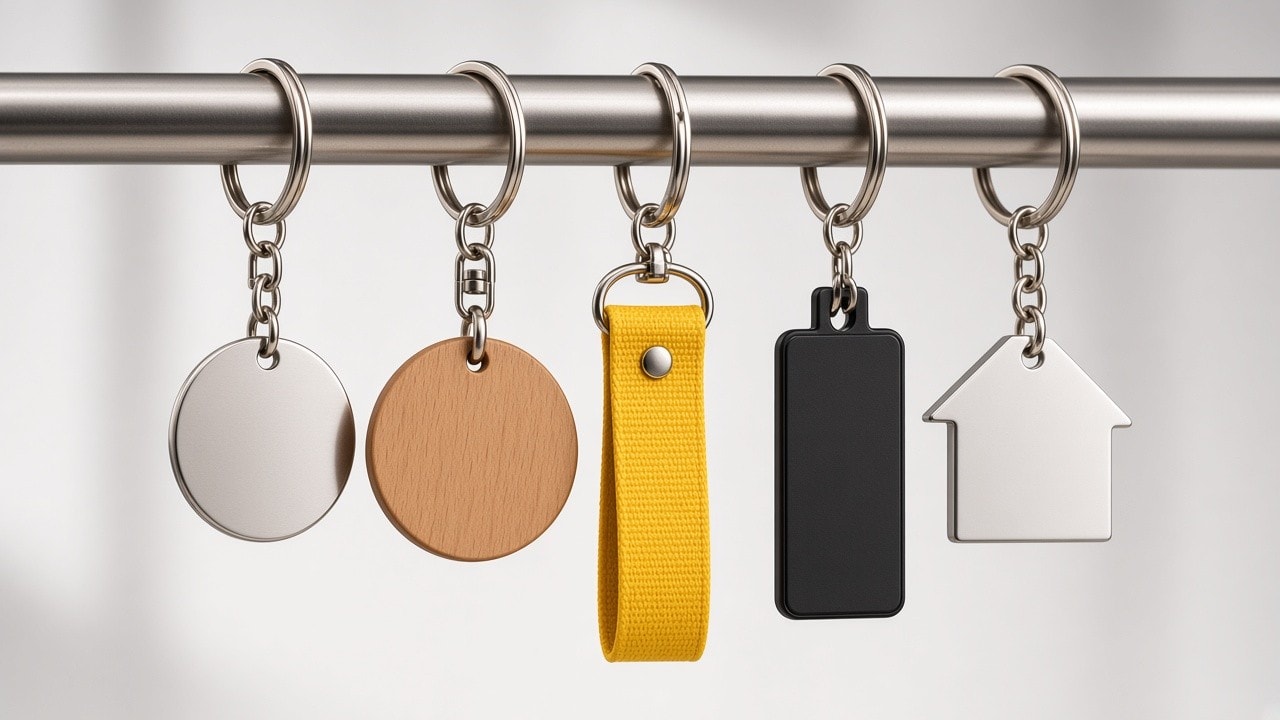 Llaveros personalizados de distintos materiales