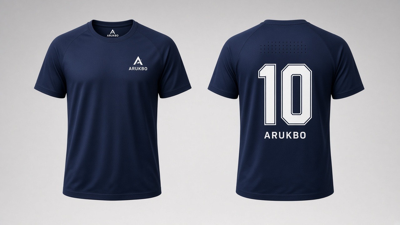 Camiseta de pádel delantera y trasera con zonas de personalización