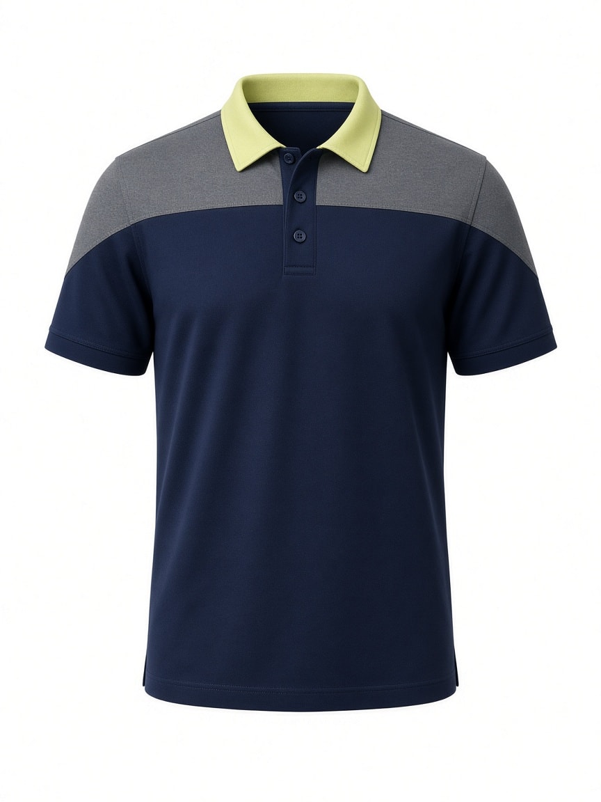Polo técnico bicolor