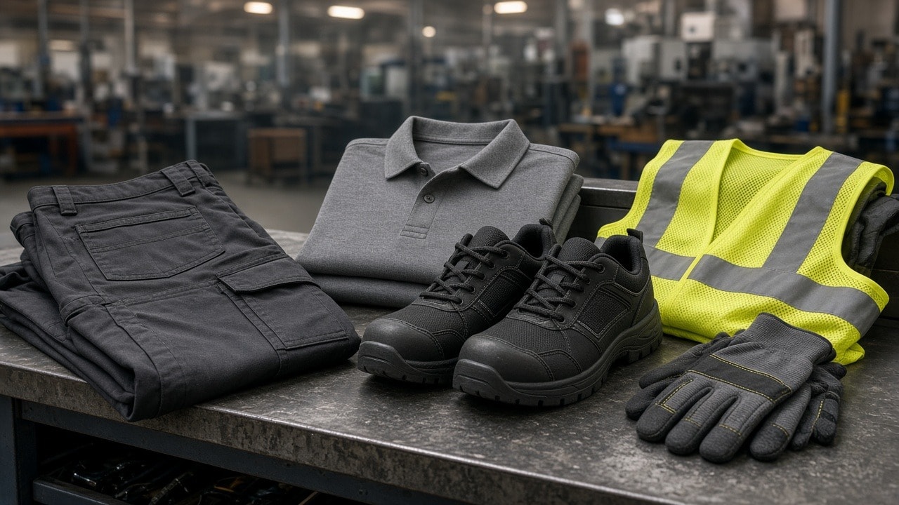 Selección de ropa laboral para industria