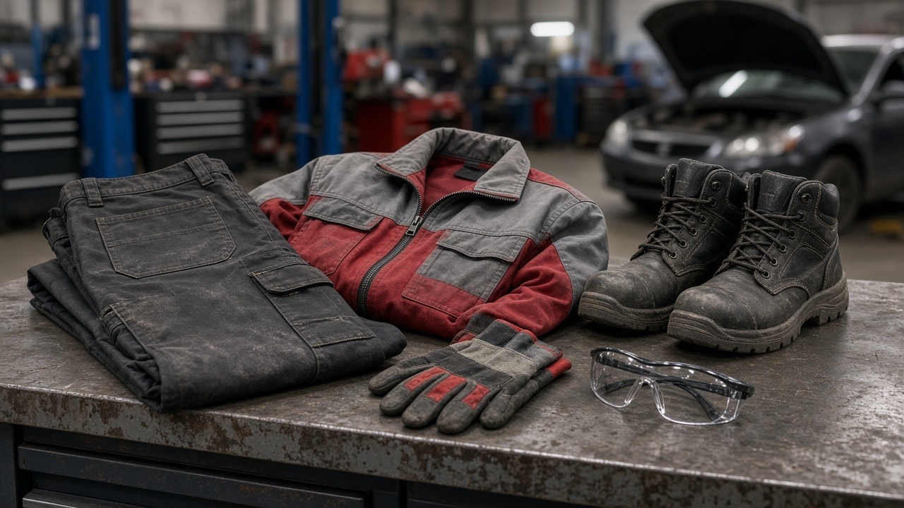 Selección de ropa laboral para taller