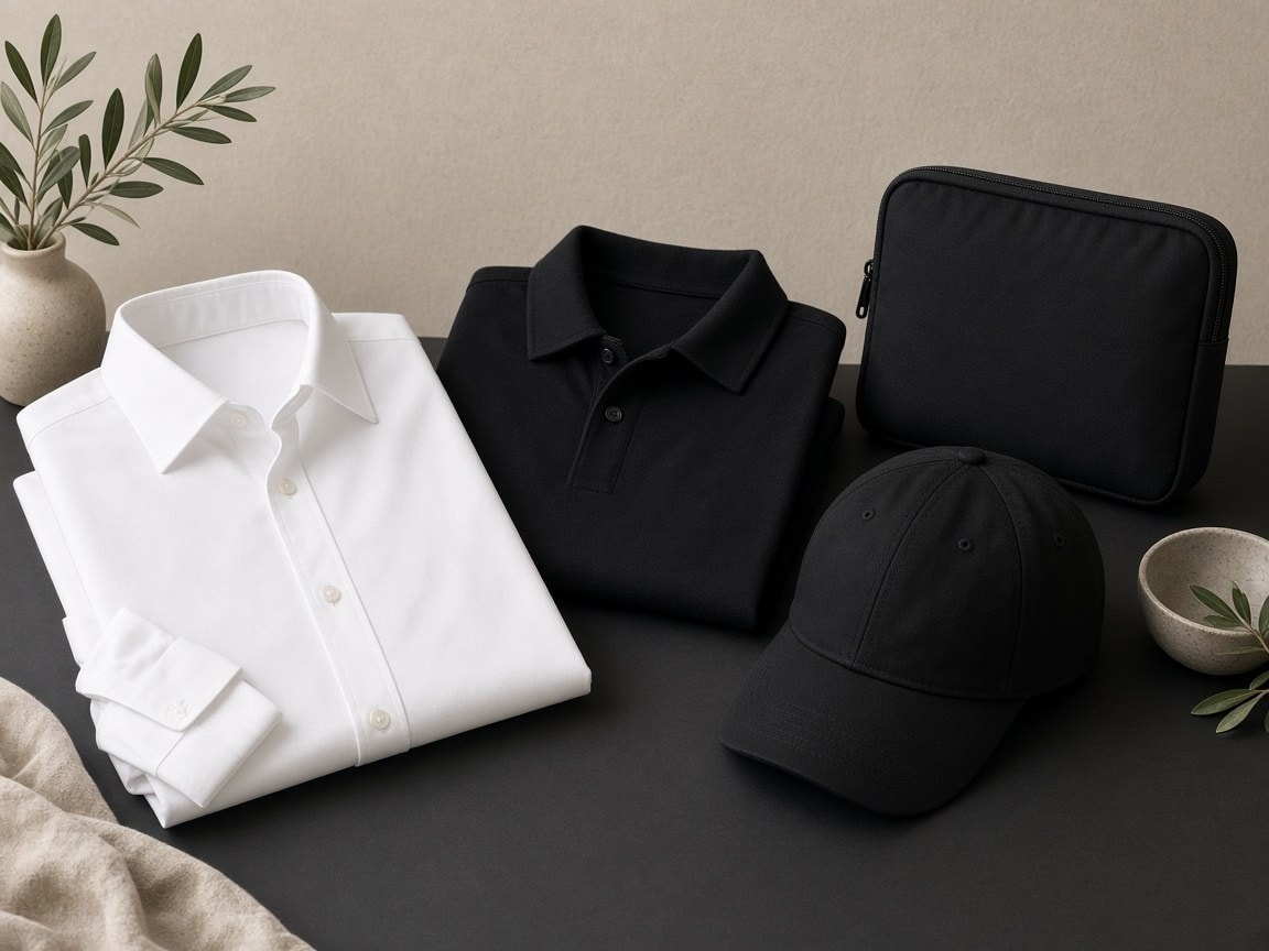 Pack hostelería: camisa, delantal, polo y gorra