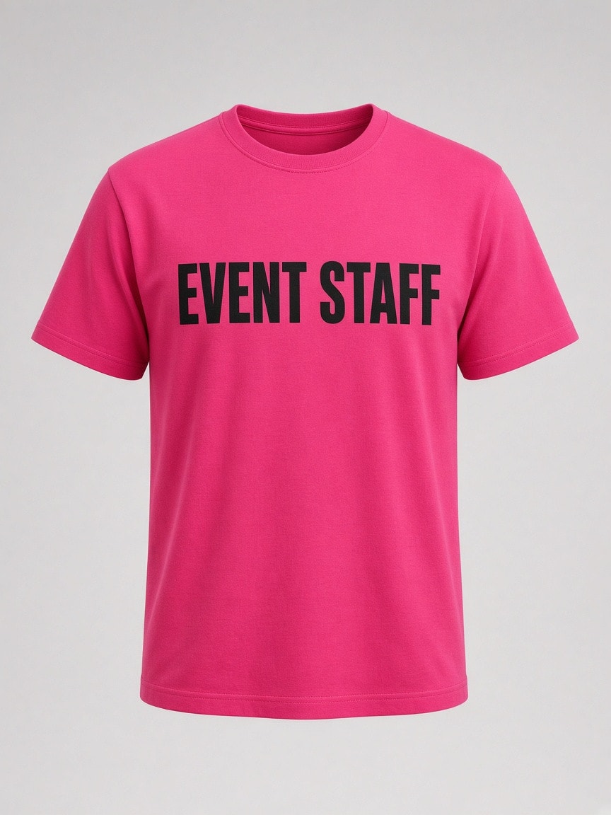 Camiseta de evento para texto, diseño, dorsal y manga