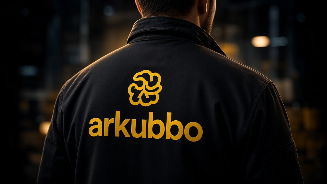 Persona con chaqueta laboral personalizada Arkubbo